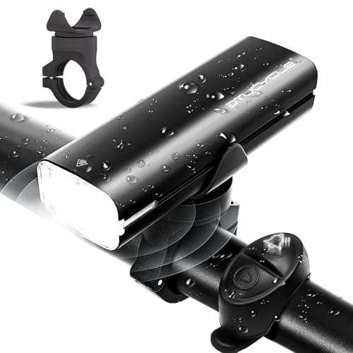 【2025新登場・超高輝度】 自転車 ライト 充電式 自転車用ライト＆ホーンセット ロードバイク ライト 5000mAh ロードバイク ライト 超高輝度 1500ルーメン 小型 IPX7防水 残量表示 取り付け簡単 TYPE-C充電式 通勤 防振 防災 地震/夜釣り/停電/登山/緊急対応 懐中電灯兼用 日本語説明書付きのサムネイル