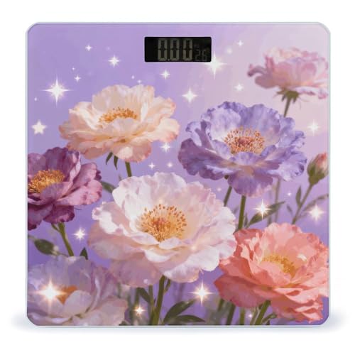 Báscula digital para baño con pantalla LCD y diseño antideslizante miniatura 1