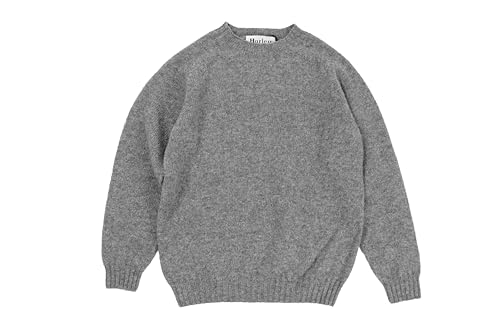 Saddle Shoulder Crew Neck Sweater-L2474/7-Mid grey-36