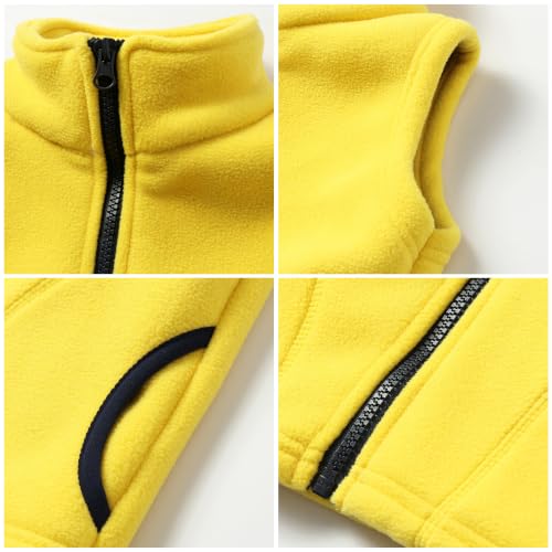 Image of Mud Kingdom Boys Girls Polar Fleece Vest Winter Thick Warm Outerwear Funny Cartoon