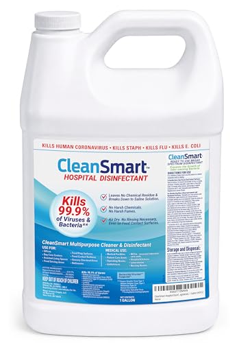 CleanSmart Hospital Disinfectant, Kills 99.9% of Viruses and...