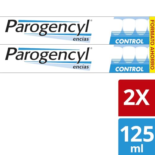 Pasta Parogencyl Control 2x125ml sabor menta en pack de 3 botes para higiene bucal diaria 4