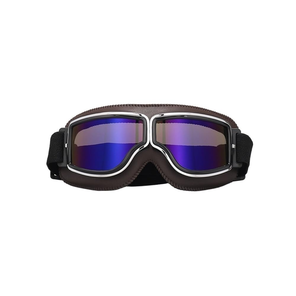 Gogle motocyklowe, okulary przeciwmgielne, ciepłe, do quadów, okulary motocrossowe, okulary ochronne, okulary narciarskie, okulary motocyklowe retro, okulary do jazdy (kolor: 21) (G)