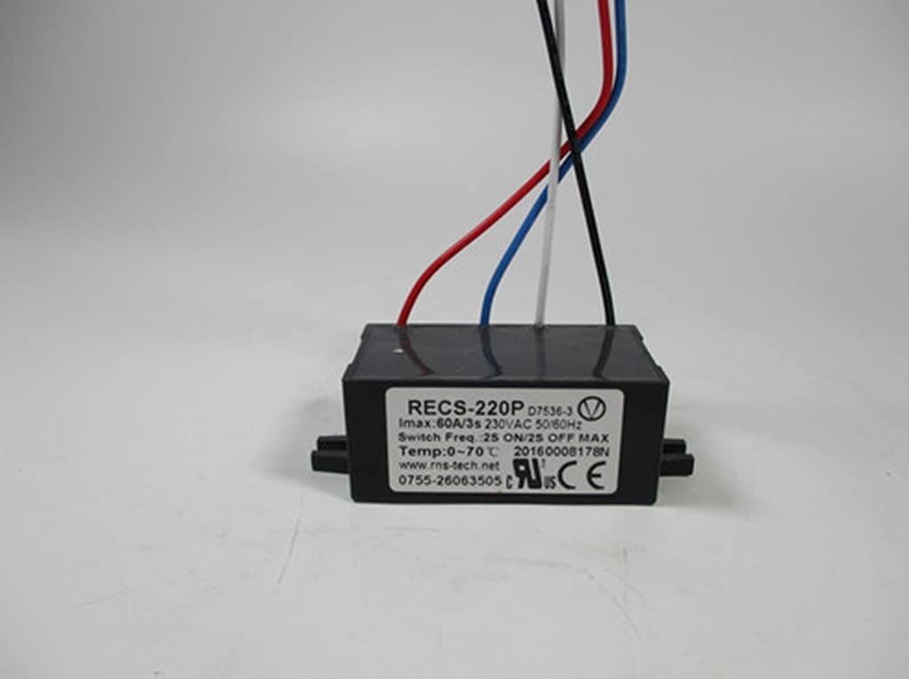 1PCS Electronic Centrifugal Switch Intelligent Single-Phase Motor Adaptation Motor Accessories RECS220P-60A RECS-220P Imax:60A/3s 230VAC 50/60Hz Switch Freq:2s O/2s Off MAX Temp:0-70?