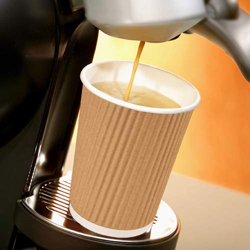 PAPSTAR 500 Stück Einweg-Kaffeebecher, Pappe Pure, 0,3 l doppelwandig