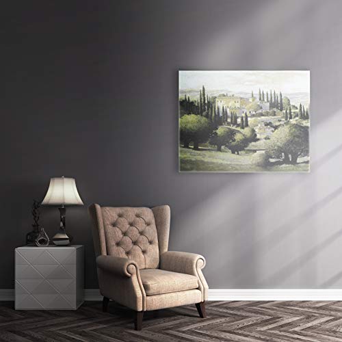 Warm Tuscan Sun by Max Hayslette | Woven Tapestry Wall Art Hanging | Tuscan Home on Lush Green Landscape | 100% Cotton USA Size 53x43 - Thumbnail 2