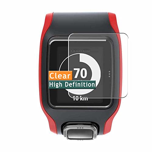 Vaxson 3 Unidades Protector de Pantalla, compatible con TomTom Multi Sport Cardio [No Vidrio Templado ] Nuevo Película Protectora Film Guard