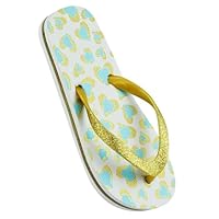 A2Z 4 Kids Girls Flip Flop Lightweight Soft - Flip Flop AZ32229 A Yellow 9/10 UK Ch
