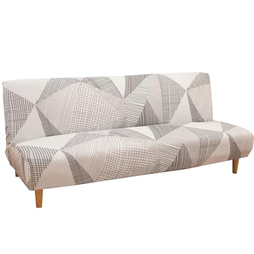 Meicynhoger Housse de Canapé Clic Clac Extensible 3 Places,Couverture de Canapé pour Banquette Clic Clac Pliant sans Accoudoirs 180-210cm (L,Couleur K)