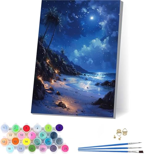 G  yCgoCio[ i DIY Paint by Numbers LbghG h G fW^G uVƃANG̋ l̂߂̃NGCeBuȎ z[ ItBX Mtg 30x40cm t[t 5-4