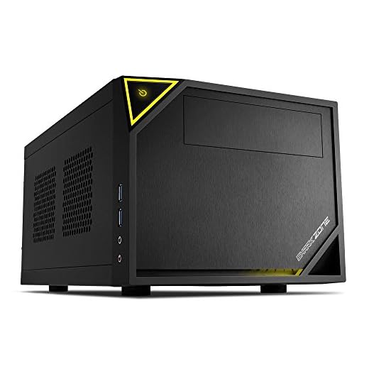Sharkoon Shark Zone C10 PC-Gehäuse (Mini-ITX, 1x 5,25 extern, 1x 2,5 Zoll/3,5 Zoll intern, 2x USB 3.0)