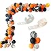 Balloon Arch Garland Kit, Asonlye 108 Pcs Balloon Bouquet Kit, Halloween Day Party, Holiday, Wedding, Baby Shower, Christmas, Anniversary Organic Party Decorations(Black Orange Kit)