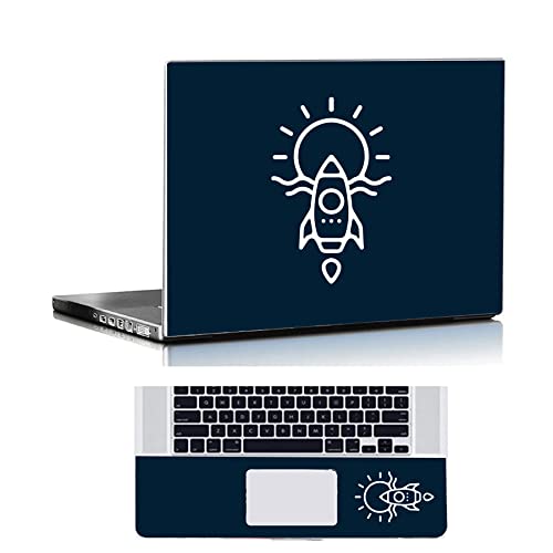 BIRD’S MIND Rocket Vector Laptop Skin Professional Full Wrapped Skin Suitable for All Types Laptop Protector (14 Inch)