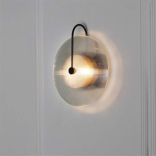 YLSMN Postmoderne verre créatif salon lampe de mur art simple lampe de chevet chambre étude designer modèle lampe de mur lampe de placard