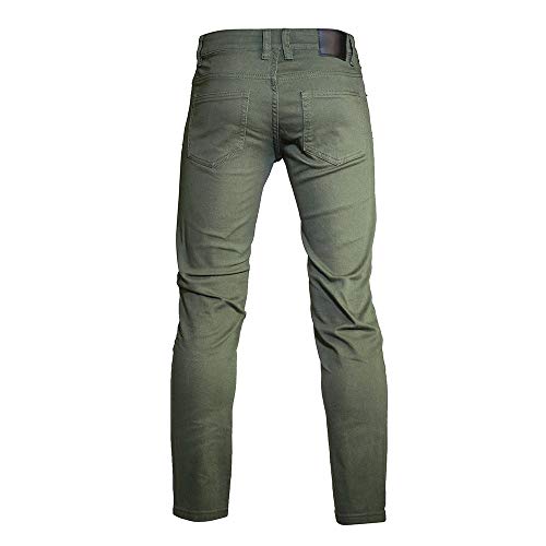 Minimal Apparel Men's Trendy Skinny Slim Fit Jeans, Olive3