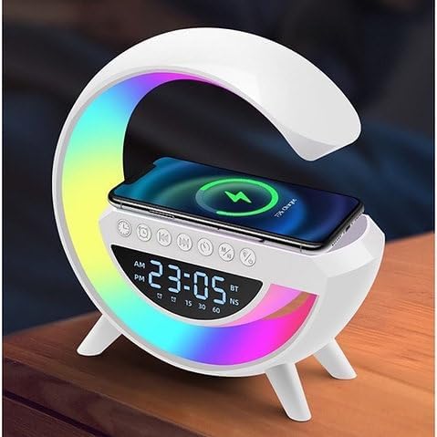 Caixa de Som e Luminária G-Speaker C/Relógio Atmosphere Smart Blu...