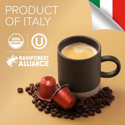 Image of Organic USDA Bestpresso Coffee Aluminum Espresso Pods For Nespresso Original Machine 480 Pack (Naturally Strong)