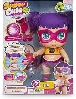 دمية جليتزي كول لطيفة للغاية، شخصية سيسي، مع شعر ارجواني ونظارات بينك