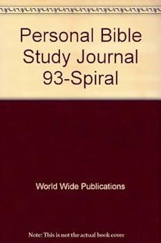 Paperback Personal Bible Study Journal 93-Spiral Book