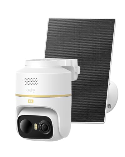 Image of eufy Security eufyCam C37, 4K Solar Camera, 360 Pan&Tilt Auto AI Tracking