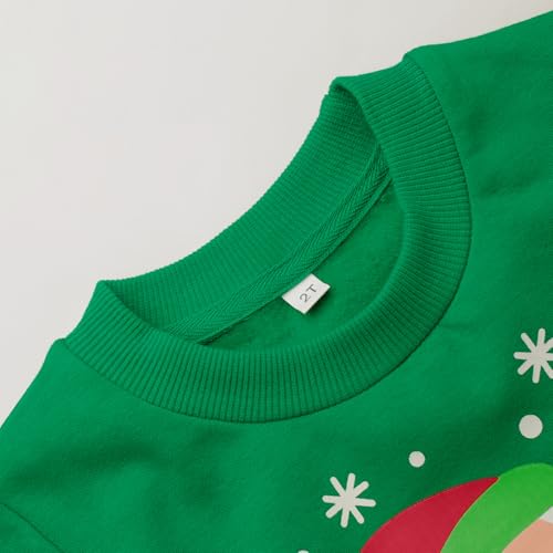 Image of Akyzic Boys Sweatshirts Cotton Long Sleeve Crewneck Pullover Toddler Kids Winter Warm Shirt Sweater Tops 3t-8t
