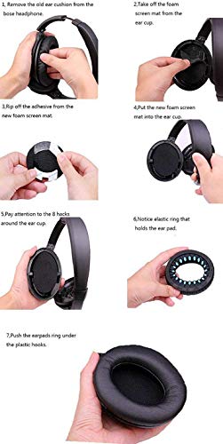 Almofada de ouvido Bingle de substituição para Bose QuietComfort QC 2 15 25 35 almofada de orelha pa