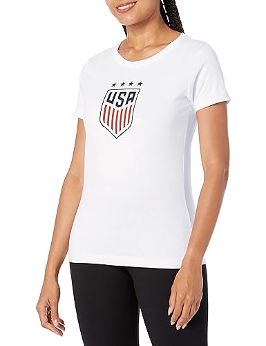 T-shirt USA National Team vêtement blanc de sport femme Large