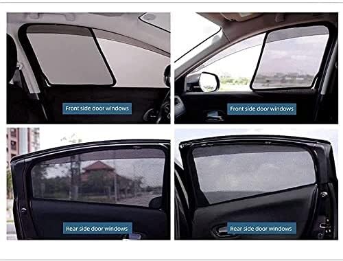Sonnenschutz Auto Auto-Seitenfenster-Sonnenschutz Für V40, F/R, 6-teilig, UV-blockierender Sichtschutz Sonnenblende(D/2Pcs(Rear))