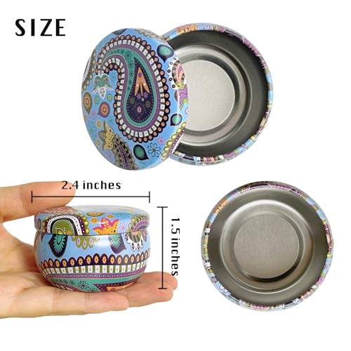 Phinicco 24 Piezas 2.5 OZ (6 Colores) Pabilos para Velas miniatura 3