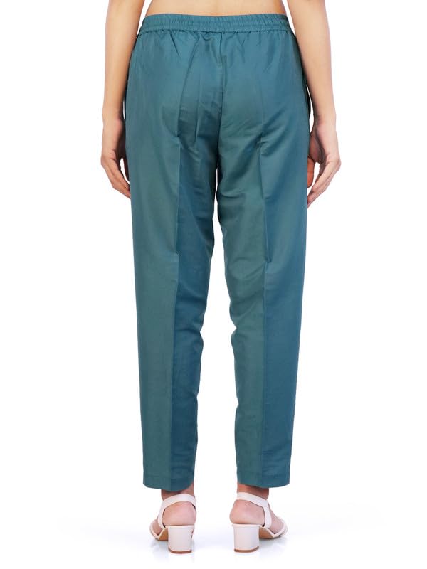 Image of Trouser Pants for Women,Stylish Trousers for Woman for Kurti Relaxed & Regular Straight fit Palazzo,Ethnic Bottom Formal Pants for Women Office wear Casual & Daily Use