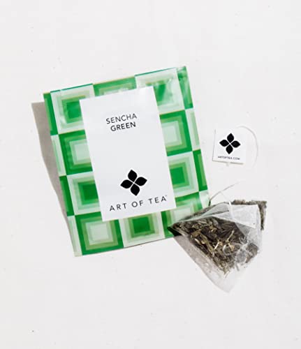 | Organic Sencha Green Tea Bags | 50 Pyramid Tea Bag Sachets