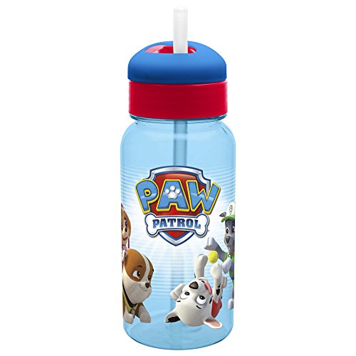 Zak Designs Paw Patrol 14 oz. Reusable Water Bottle, Paw Patrol, 4 piece set