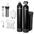 Aquasure Signature Elite 48,000 Grains Whole House Water Treatment System with Automatic Fine Mesh Resin Softener, Conditioner and 75 GPD Reverse Osmosis Filtration | Removes Iron, for 3-4 bathrooms