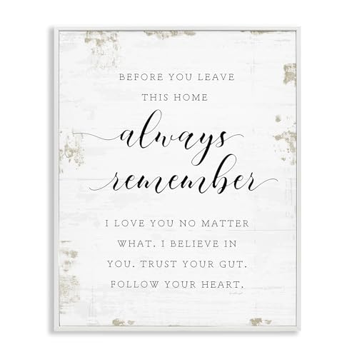 Always Remember Follow Heart, 11 x 14 Inch Framed Giclée Print