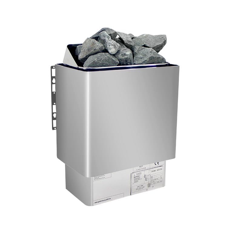 Mondospa Stufa per sauna finlandese 3-9 kw per uso professionale adatta per Hotel,SPA e per casa (6 kw)