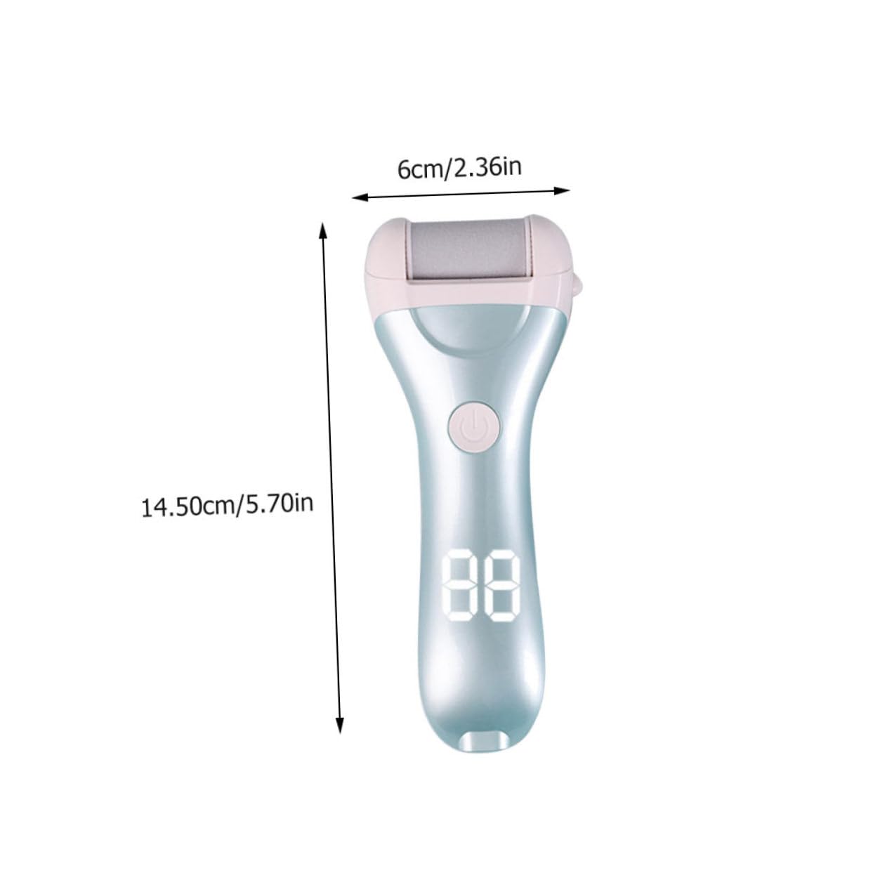 Mikinona Rimuovi Calli Piedi Elettrico Lima Elettrica Pedicure Abs, Testa Abrasiva Rimovibile, 1200 Mah, per Talloni e Cura Domestica