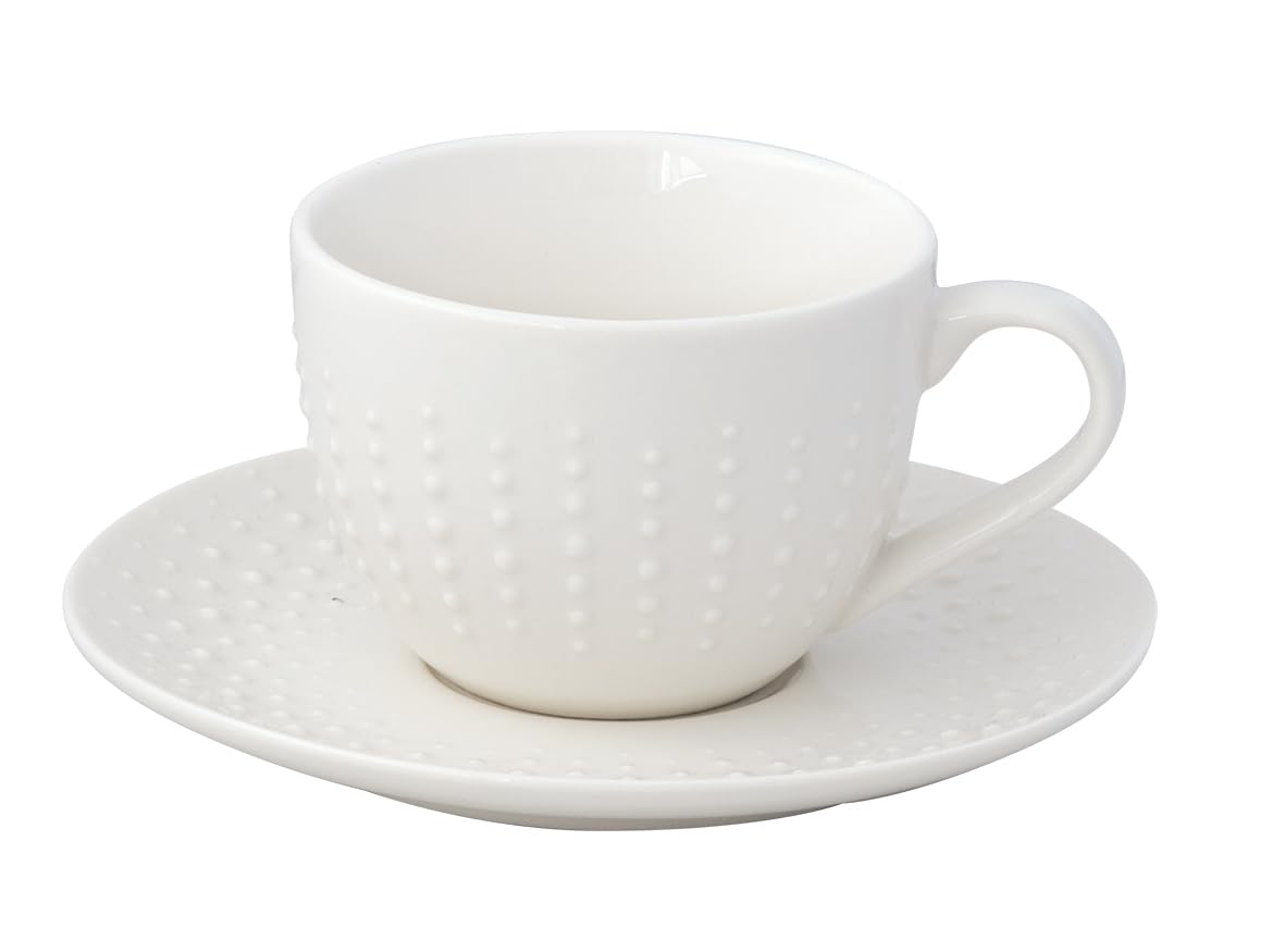 Tasses à thé porcelaine Easy Life, finies les taches et la vaisselle fragile avec Drops White