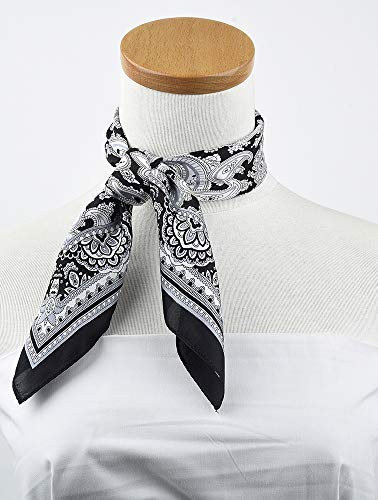 corciova 21x21 Real Silk Neck Scarf Lightweight for Women Small Soft Hair Scarf Bandana Headband Headscarf3
