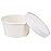Belinlen 50 SET 6 OZ Disposable White Ice Cream Cups with Lids Medium Hot and Cold To Go Cups Paper Cup Takeout Food Container