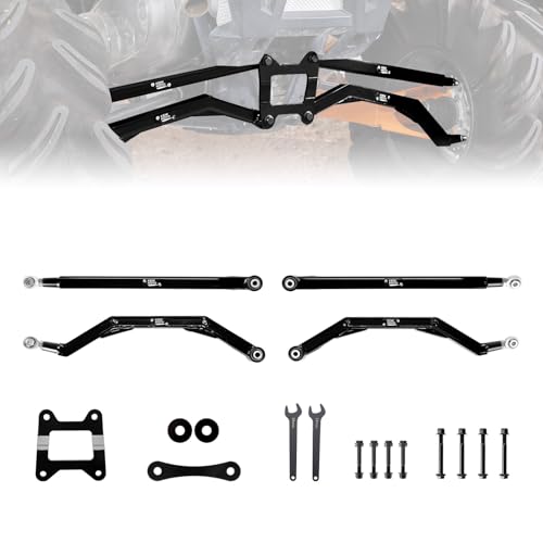 KEMIMOTO 14-23 XP 1000 Rear Radius Arms/Rods High Ground Clearance 4X Stronger Than Stock, Compatible with Polaris RZR XP 1000/RZR 4 1000 2014-2023, Adjustable Radius Rods with Reinforcement Rib