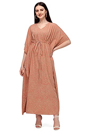 Image of SEREIN Women's Crepe Kaftan Maxi Casual Dress