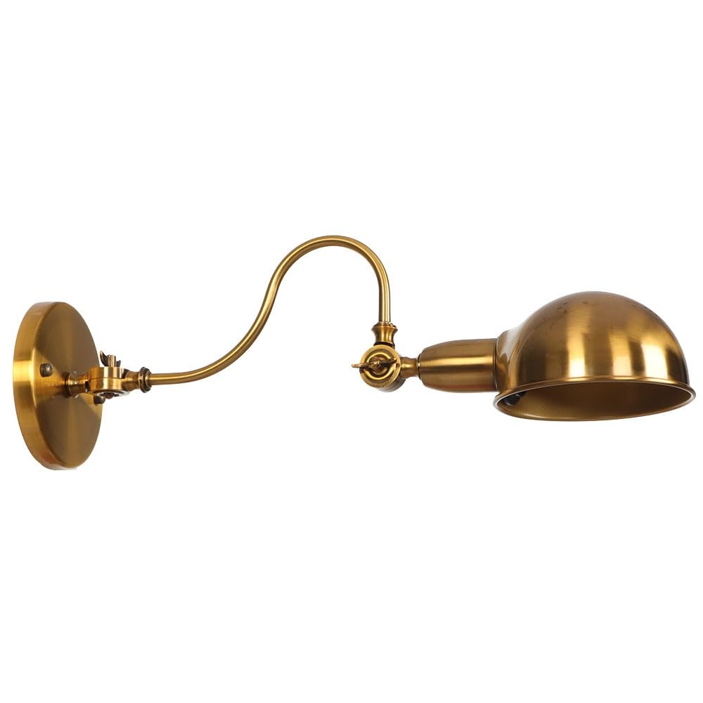 Generico Lampada da parete industriale con braccio oscillante