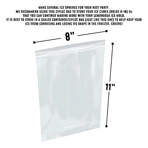 Molde para hielo esfera transparente 2.4 pulg miniatura 6