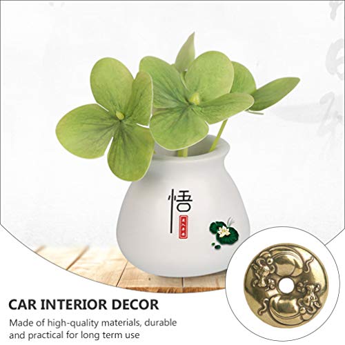 FAVOMOTO Enfeite de Interior de Carro Enfeite de Carro Sorte Carro Enfeite de Planta de Sorte Auto A