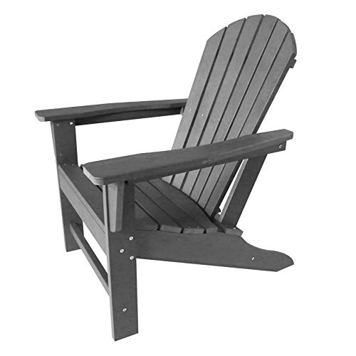 DAILYLIFE Plastic/Resin Classic Outdoor Adirondack Chair Polystyrene Weatherproof Lounge Chair for Porch Patio Deck Garden,Backyard & Lawn Furniture