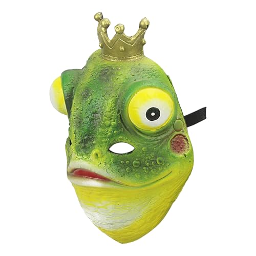 Generisch Máscara de para cosplay, accesorio de disfraz de Halloween, diseño de rana transpirable, accesorio de disfraz para actuaciones en escenarios, temáticas, sesiones de fotos