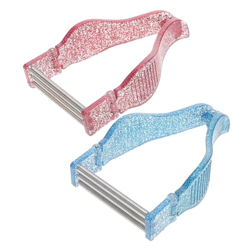 Gatuida Depiladora Facial Manual Resorte, 2 Unidades (rojo y Azul Brillante), Herramienta de Depilación Hilo para Mujeres, Portátil para Labios, Cejas y Cuerpo, Depilador de Vello