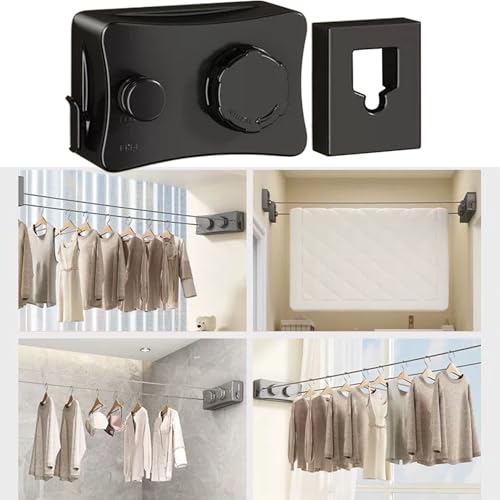 Étendoir rétractable de balcon - Idéal appartement et camping - 5