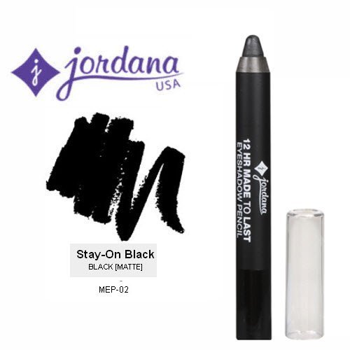 2 Pack Jordana Cosmetics 12 Hr Made To Last Eyeshadow 02 Stay-On Black