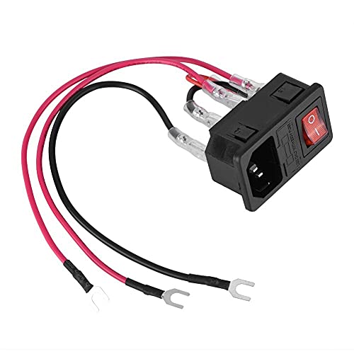Commutateur U-Type Plug 10A pour imprimante 3D avec module de prise fusible 220V